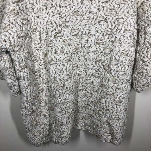 Umgee Chunky Knit Basket Weave Fuzzy Oversized Sweater Size Medium - Picture 5 of 10